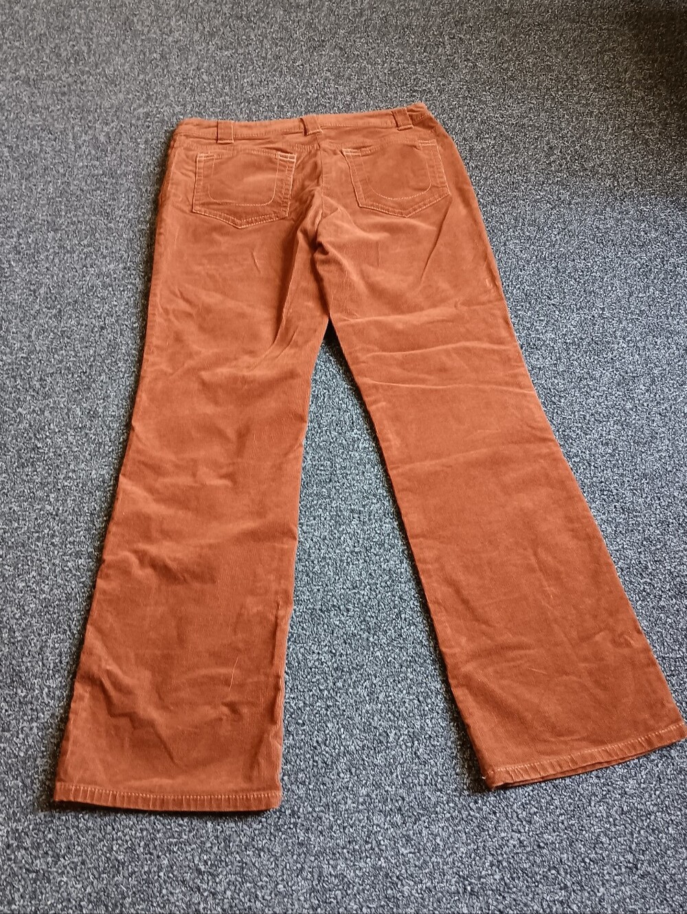 Brown Autumn Corduroy Straight Leg Bootcut Pants Tribal Womens 10, Boho Western - Picture 9 of 10